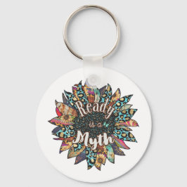 Klaar is een mythe Zonnebloem Sleutelhanger | Boho