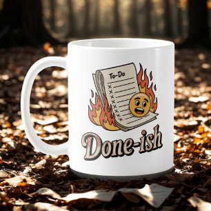 Klaar-ish Productiviteits Schuld met Emotionele Koffiemok
