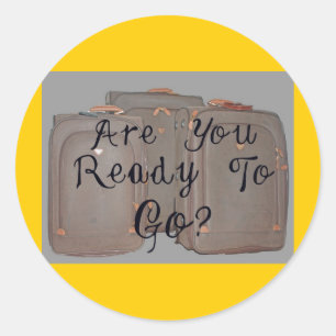 KLAAR JE OM TE GAAN RONDE STICKER