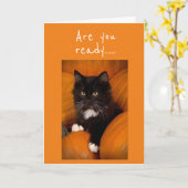 **KLAAR JE VOOR CELEBRATE*** HALLOWEN KAART (Gele Bloem)