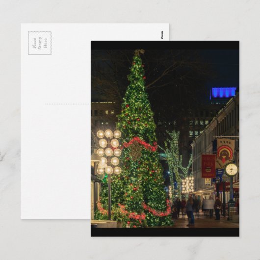 Klaar Kerstmis Feestdagenkaart (Voorkant / Achterkant)