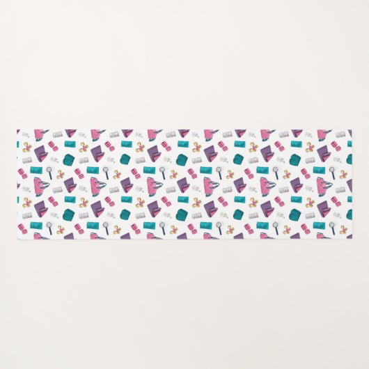 Klaar, klaar, gloed yogamat (Achterkant (horizontaal))