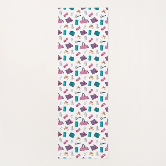 Klaar, klaar, gloed yogamat (Achterkant)