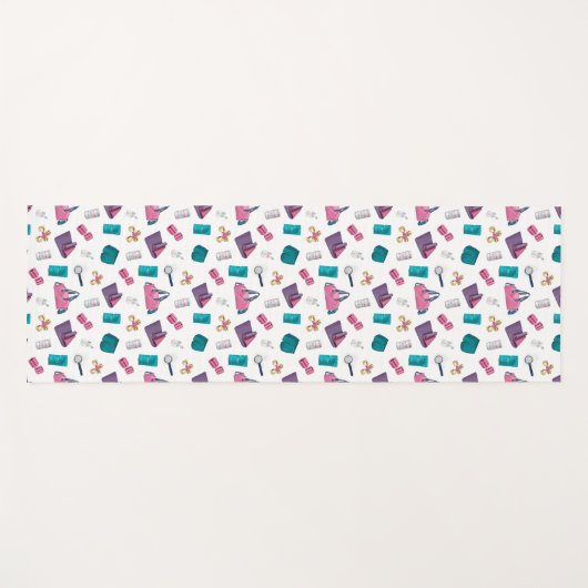 Klaar, klaar, gloed yogamat (Voorkant (horizontaal))