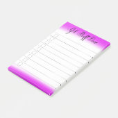 "Klaar krijgen" Aan de controlelijst achteraf aant Post-it® Notes (Schuin)
