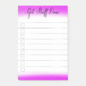 "Klaar krijgen" Aan de controlelijst achteraf aant Post-it® Notes (Voorkant)