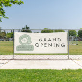 Klaar logo aangepaste spa groot openingsbanner spandoek (Insitu)