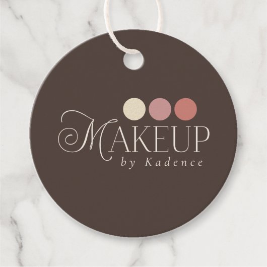 Klaar Logo Make-up Artiest Bedankjes Labels (Voorkant)