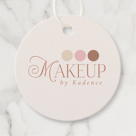 Klaar Logo Make-up Artiest Bedankjes Labels (Voorkant)