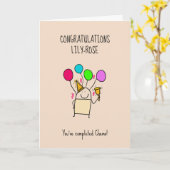 Klaar met chemo! kaart (Gele Bloem)