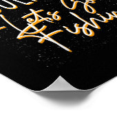 Klaar met het toevoegen Laten we Sarcastische vis  Poster (Hoek)