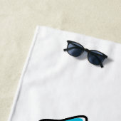 Klaar met lesgeven. Tijd voor strandend met zonnes Strandlaken (In situ)