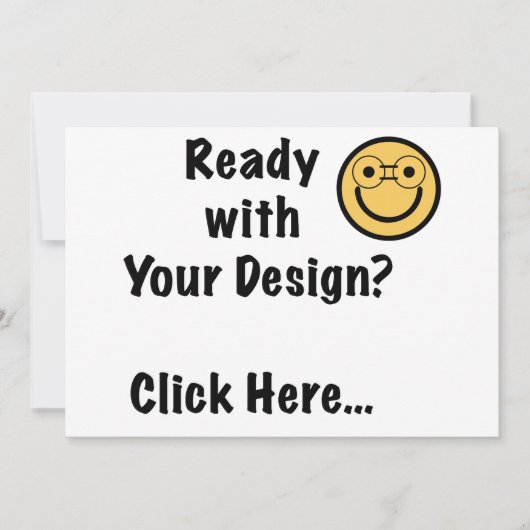 Klaar met uw ontwerp? Klik Hier... Kaart (Voorkant)