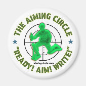 "Klaar! Mik! Schrijf!" magneet (Voorkant)