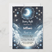 Klaar Natuur Galaxy Mystical Sterrennacht Sweet 16 Kaart (Voorkant)