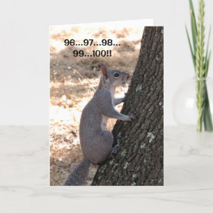 Klaar of niet eekhoorn verjaardag Kaart