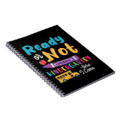 Klaar of niet, kleuterschool, here I come Notitieboek (Rechterzijde)