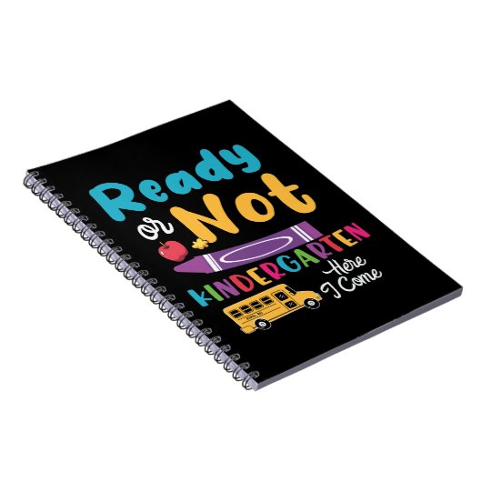 Klaar of niet kleuterschool hier ik kom notitieboek (Rechterzijde)