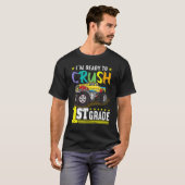 Klaar om 1e graads Monster Truck op de eerste dag T-shirt (Voorkant volledig)