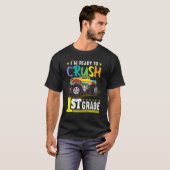 Klaar om 1e graads Monster Truck op de eerste dag  T-shirt (Voorkant volledig)