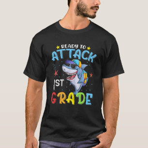 Klaar om 1st graad terug naar school te vallen Sha T-shirt