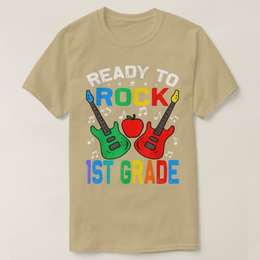 Klaar om 1st graad terug te keren naar school Guit T-shirt (Design voorkant)
