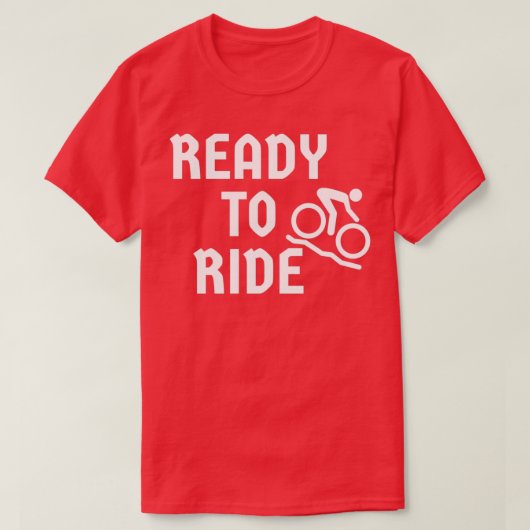 Klaar om 2 te rijden t-shirt (Design voorkant)