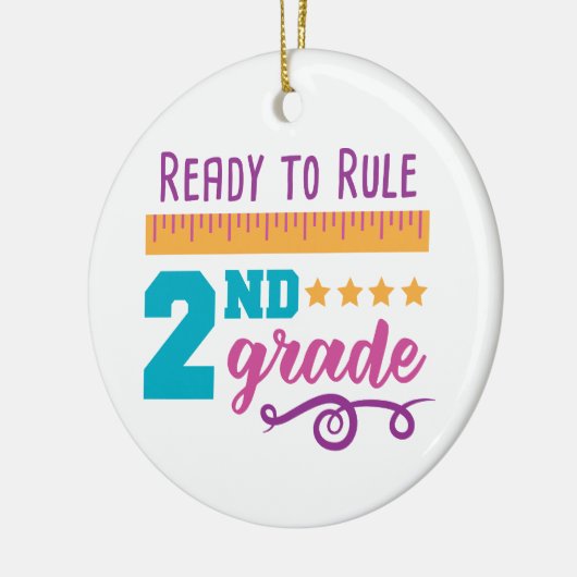 Klaar om 2e graad te bepalen keramisch ornament (Links)