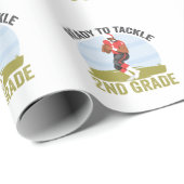 Klaar om 2e klas Football Fantasy Rugby aan te pak Cadeaupapier (Rol Hoek)