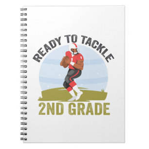 Klaar om 2e klas Football Fantasy Rugby aan te pak Notitieboek