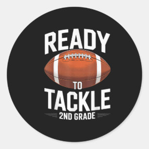 Klaar om 2e klas Football sporten aan te pakken Te Ronde Sticker