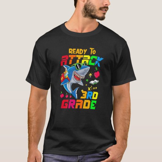 Klaar om 3e graad Apparel terug naar school S aan T-shirt (Voorkant)