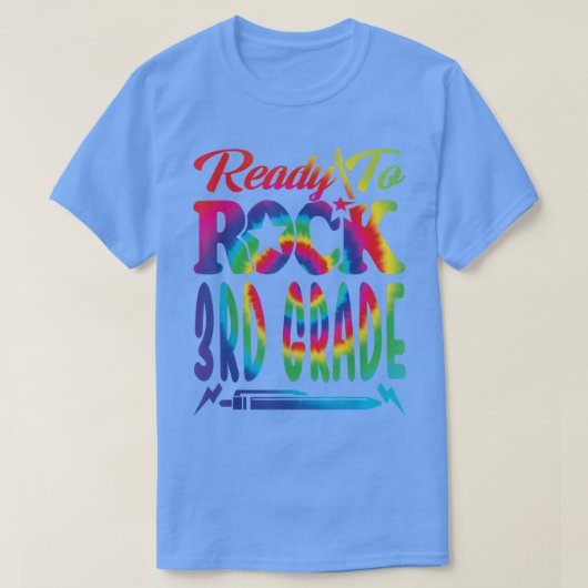 Klaar om 3e graad terug te draaien naar school Tie T-shirt (Design voorkant)