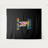 Klaar om 3e klas eenhoorn T-shirt te verpletteren Wandkleed (Voorkant (horizontaal))