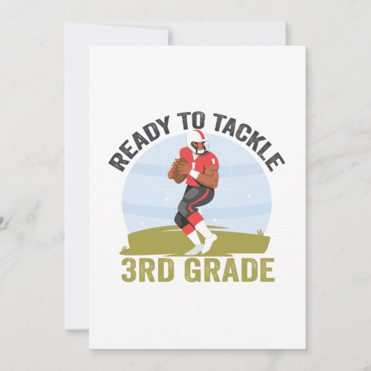 Klaar om 3e klas Football Fantasy Rugby aan te pak Aankondiging (Voorkant)