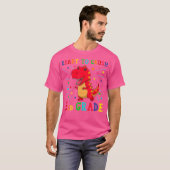 Klaar om 3e klas Shirt T Rex dinosaurus terug te v (Voorkant volledig)