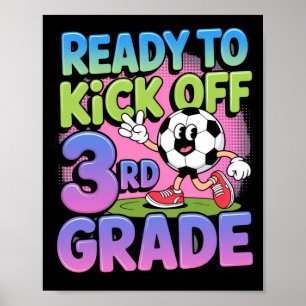 Klaar om 3e klas voetbal te starten Kinderen Ck na Poster