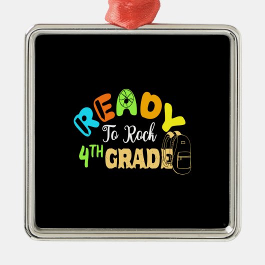 Klaar om 4de graad te roteren metalen ornament (Voorkant)