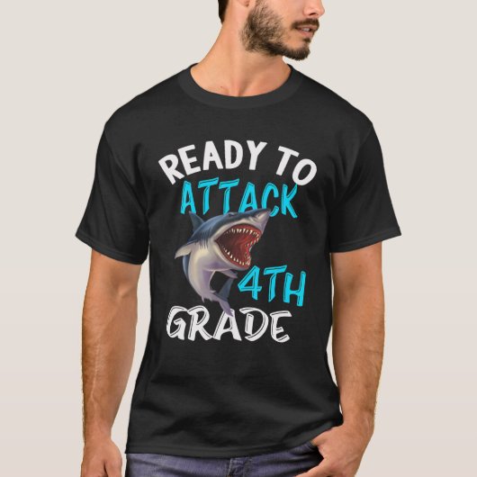 Klaar om 4e graad terug naar school terug te valle t-shirt (Voorkant)