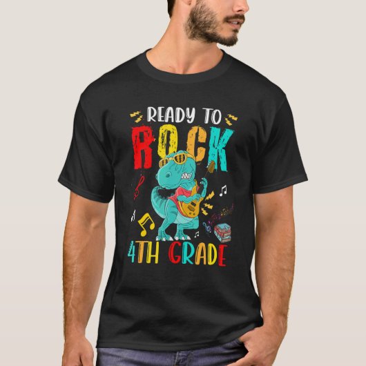 Klaar om 4e graads rex te roteren met gitaar t-shirt (Voorkant)