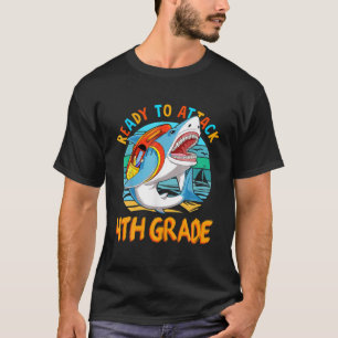 Klaar om 4e klas aan te vallen, terug naar school t-shirt