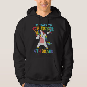 Klaar om 4e klas te verpletteren Eenhoorn Terug na Hoodie