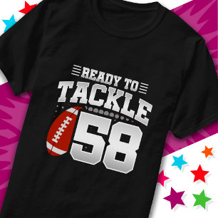 Klaar om 58 Football Party 58th Birthday aan te pa T-shirt