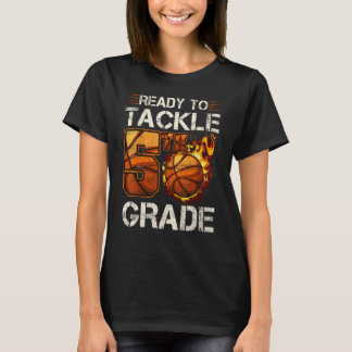 Klaar om 5e klas basketbal fan terug naar S aan te T-shirt