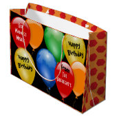 Klaar om Aangepaste verjaardag te gaan Groot Cadeauzakje (Achterkant Gekanteld)