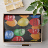 Klaar om Aangepaste verjaardag te gaan Tissuepapier (Geschenk)