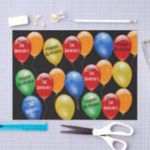 Klaar om Aangepaste verjaardag te gaan Tissuepapier (Craft)