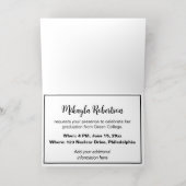 Klaar om Afstuderen te raditeren Folie Feestdagenkaart (Binnenlaag)