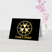 Klaar om Afstuderen te raditeren Folie Feestdagenkaart (Orchidee)