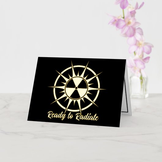 Klaar om Afstuderen te raditeren Folie Feestdagenkaart (Orchidee)